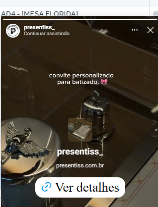 Convite personalizado de batizado